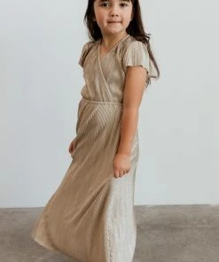 BB Custom Youth Athena Pleated Maxi Dress | Gold Dresses 15 BB Custom Youth Athena Pleated Maxi Dress | Gold Dresses