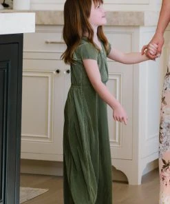 BB Custom Youth Athena Pleated Maxi Dress | Sage Maxi Dresses