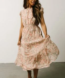 HAY Yvette Midi Dress | Pink Floral