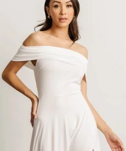 DD Zada Off Shoulder Maxi Dress | Off White Dresses