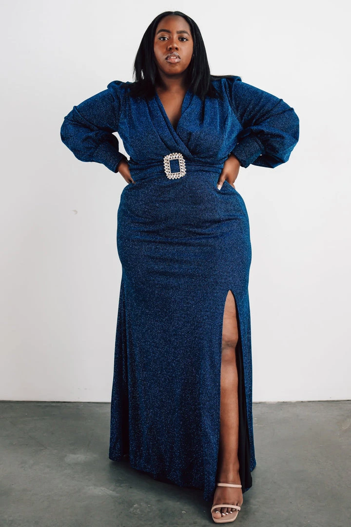 Soi Dresses Zae Shimmer Gown | Blue 13 Soi Dresses Zae Shimmer Gown | Blue