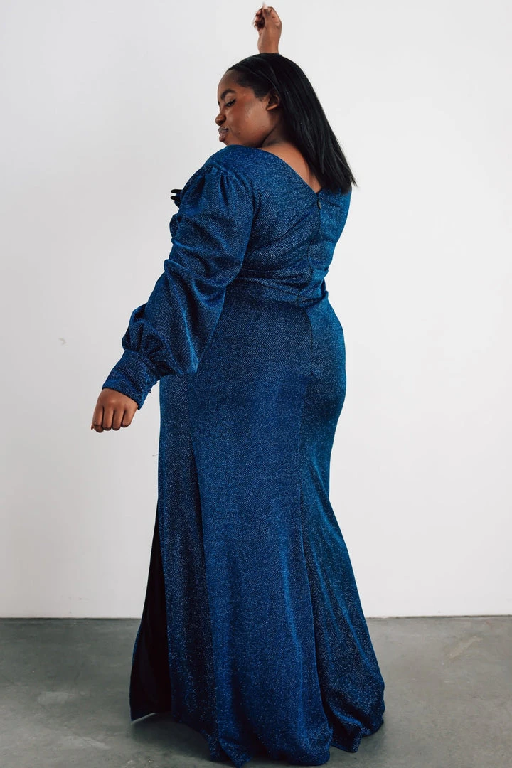 Soi Dresses Zae Shimmer Gown | Blue 8 Soi Dresses Zae Shimmer Gown | Blue