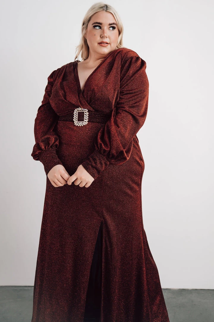 Soi Dresses Zae Shimmer Gown | Merlot 14 Soi Dresses Zae Shimmer Gown | Merlot