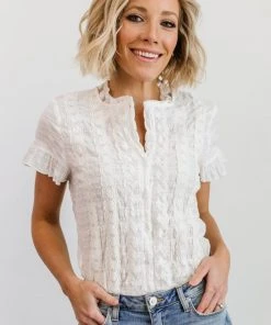 HAY Zara Lace Top | White