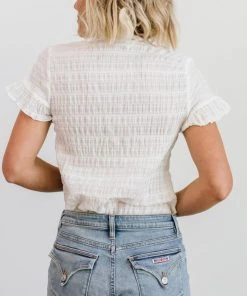 HAY Zara Lace Top | White