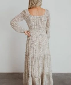 BB Custom Dresses Zoey Smocked Maxi Dress | Animal Print