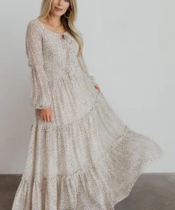 BB Custom Dresses Zoey Smocked Maxi Dress | Animal Print