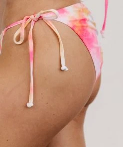 BJB Zuma Tie Bikini Bottom | Pink Tie Dye